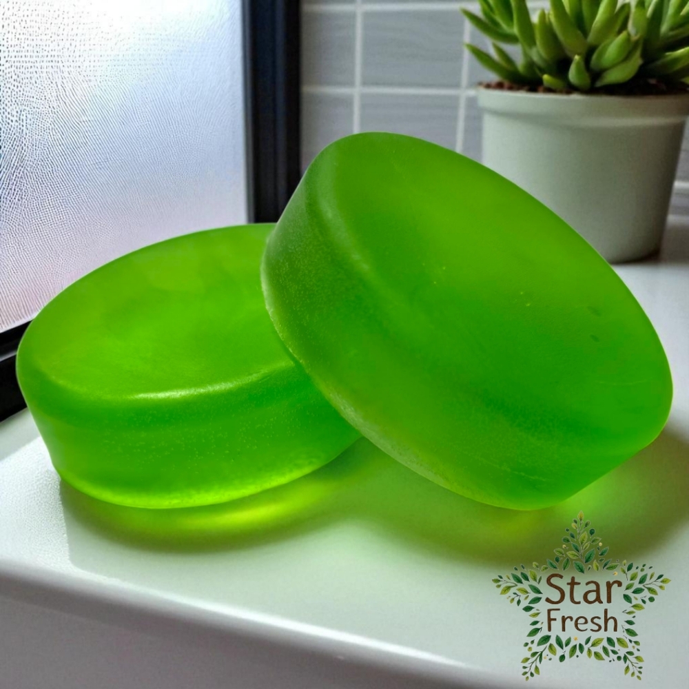 Handcrafted 4oz Vegan Aloe Vera Glycerin Soap